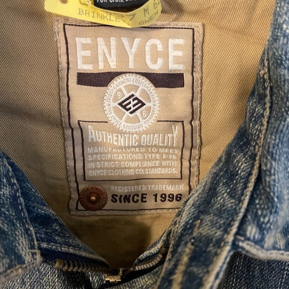 Enyce Men's Faded denim worker jacket with four front pockets. - Picture 12 of 15